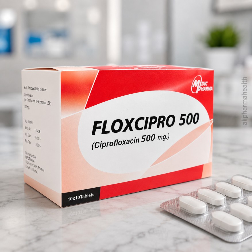 Ciprofloxacin 500 mg Floxcipro Antibiotic Tablets Floxcipro Ciprofloxacin 500 mg antibiotic tablets for certain bacterial infections